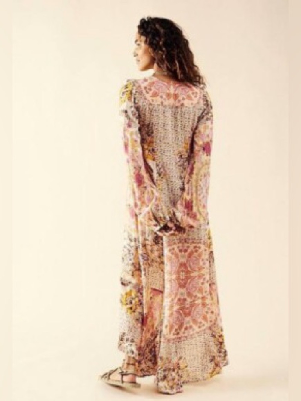 NWOT Free People Marais Floral High-Low Maxi Dress - Picture 6 of 8